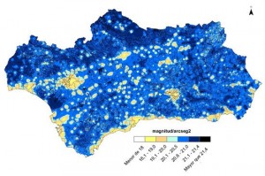 Contaminación lumínica en Andalucía