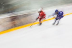 jugadores de hockey hielo